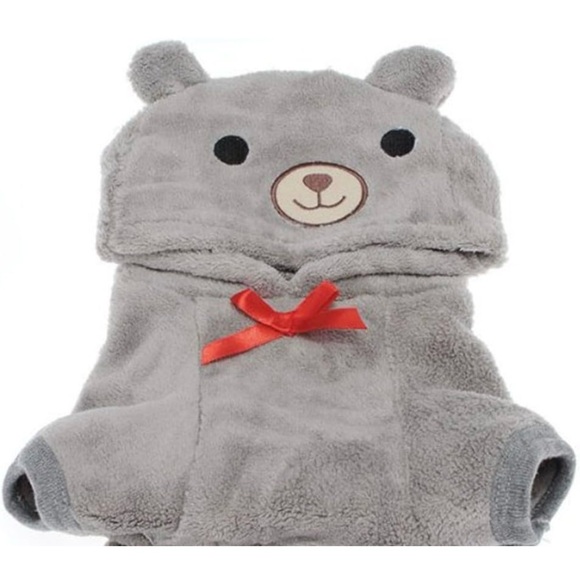 Dog Apparel Cute Bear Costume Jumpsuit Hoodie XS - Picture 3 of 5